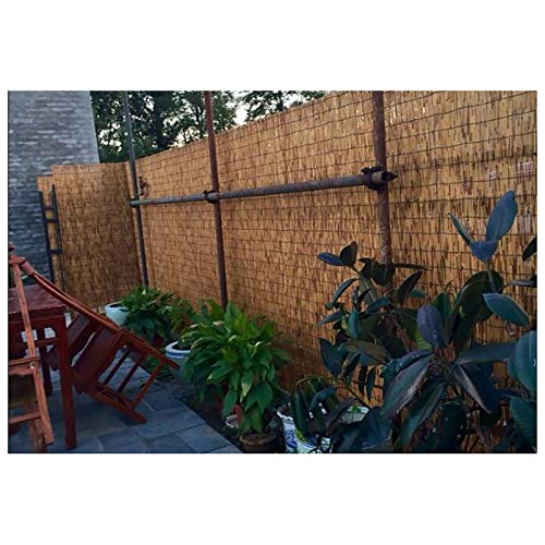 Persiana enrollable de bambú exterior para ventanas con valla de caña 5