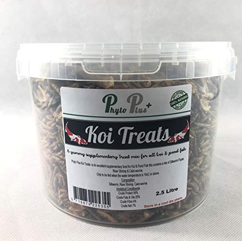 Phyto plus Koi Treat Mix Food for all pond fish Fish Treats (1 Litre Tub)