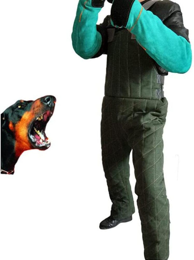 CHROX Training Dog Protective Clothing - Dog Training Suit - Professional Dog Bite Sleeves Suit Body Protection Police Dog Training Bite Suit Jacket,Wear-Resistant,XL