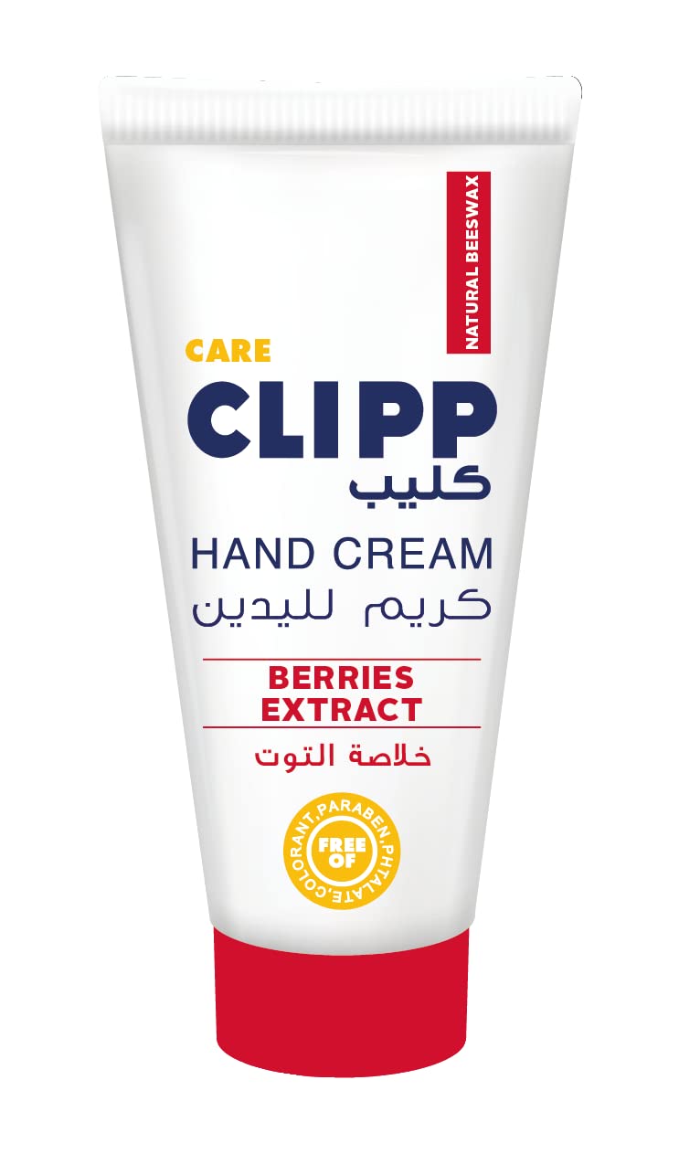 ClippHand Cream with Berries Extract - with Natural Beeswax - 75 ml