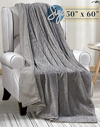 Elegant Comfort 59EC-CHEVRON-THROW-GRAY Lightweight Printed Throw Blanket- All Season, Ultra Soft, Cozy And Plush- Decorative Throw Blankets, Perfect For Lounging, 50 X 60 Inches, Chevron Throw Blanket thumb #2