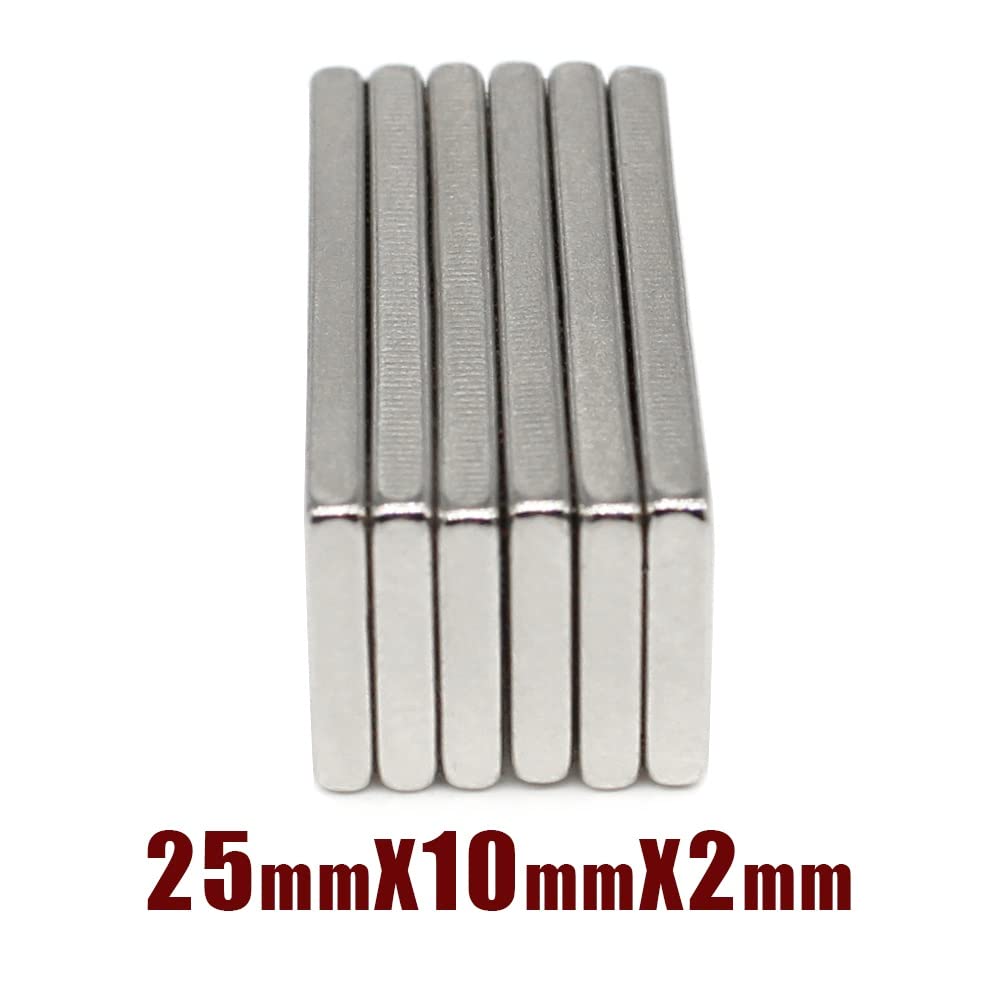 5/10/20/30/50/100PCS 25X10X2mm Block Sheet 25x10x2 Rectangular Permanent Neodymium 25 * 10 * 2 mm Magnets(30PCS)