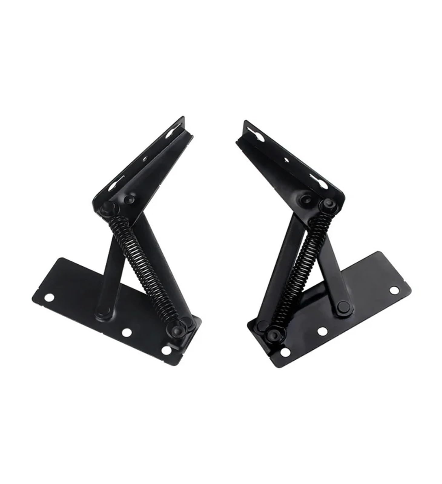 2pcs Professional Spring Hinges Sofa Bed Hinge Instrument 80 Degree Folding Cabinet Door Lift Up Top Home Tool