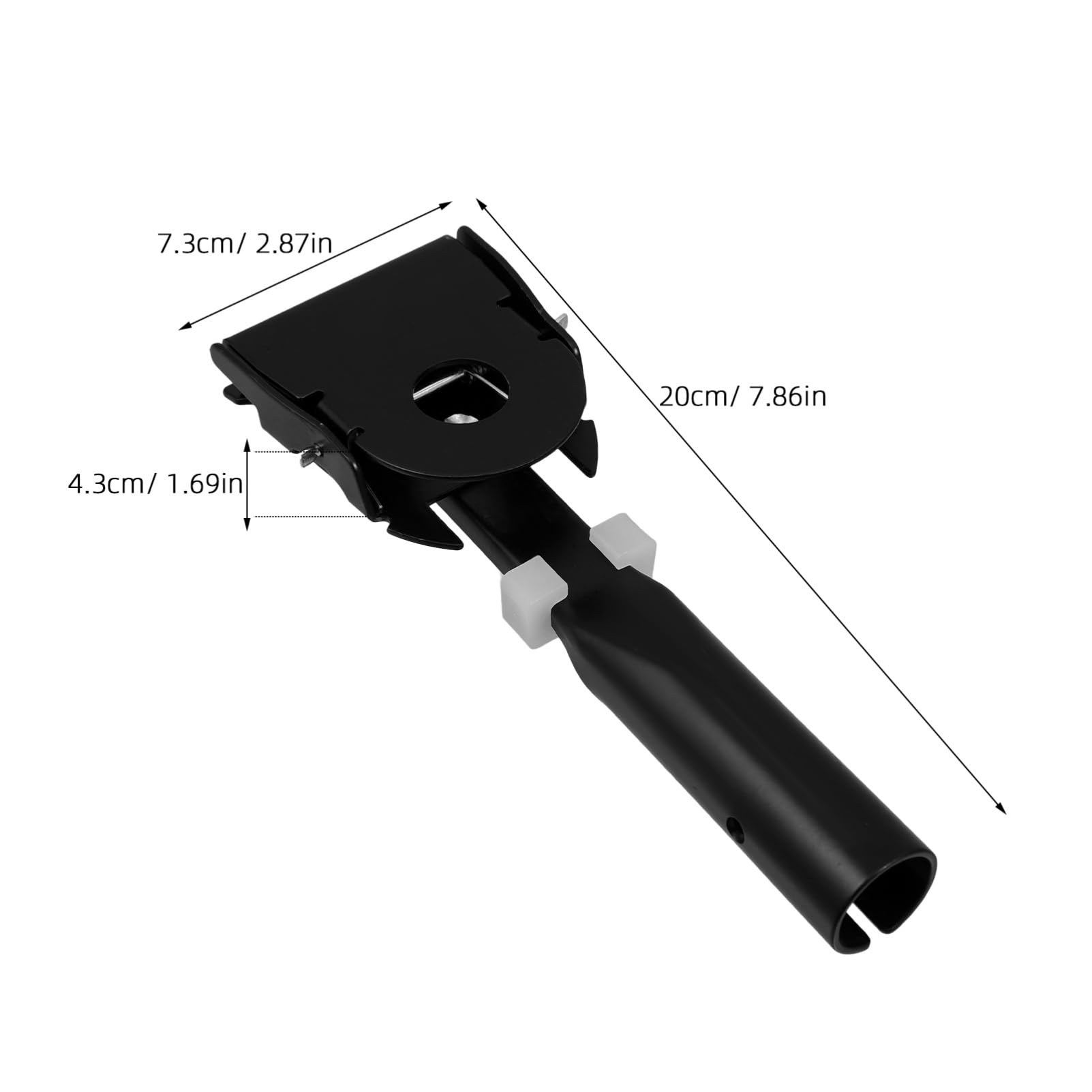 ERINGOGO Metal Mop Rod Chuck Mop Pole Clamp Replacement Clip Detachable Clip Head Industrial Pole Clamp