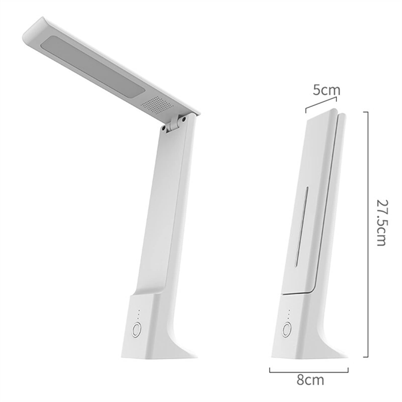 lampka do czytania, Lampa biurkowa z możliwością ładowania przez USB, bezstopniowa, składana, lampka do czytania w biurze, dotykowy włącznik