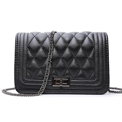Mini sac messager rhombique-A au design géométrique et texture douce avec bandoulière