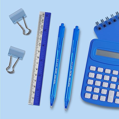 Image of Paper Mate InkJoy 100RT Retractable Ballpoint Pens | Medium Point (1.0mm) | Blue | 100 Count