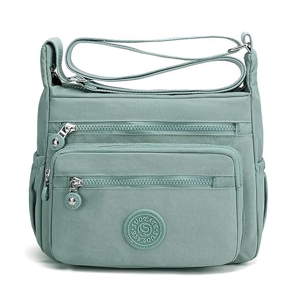 INOVERA (LABEL) Crossbody Bags for Women, Girls – Stylish Shoulder Sling Bag with Adjustable Strap – Travel Casual Messenger Purse (Aqua Blue)