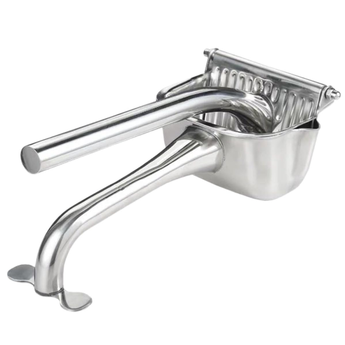 Operitacx Spremiagrumi Manuale Spremiagrumi Manuali a Pressione Impugnatura Comoda in Acciaio Inossidabile Argento Facile da Pulire, per Frutta Naturale in Cucina e Bar