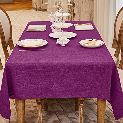 BALCONY & FALCON Rectangle Table Cloth Waterproof Purple 118"x57"