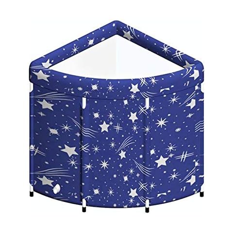 ASPZQ Adult Portable Folding Bathtub PVC Water Tub Indoor Outdoor Bathroom Spa Bath Tub Full Body Portable Corner Bathtubs Bath Barrel Thicken Insulation (Color : B, Size : 62CM) Cover