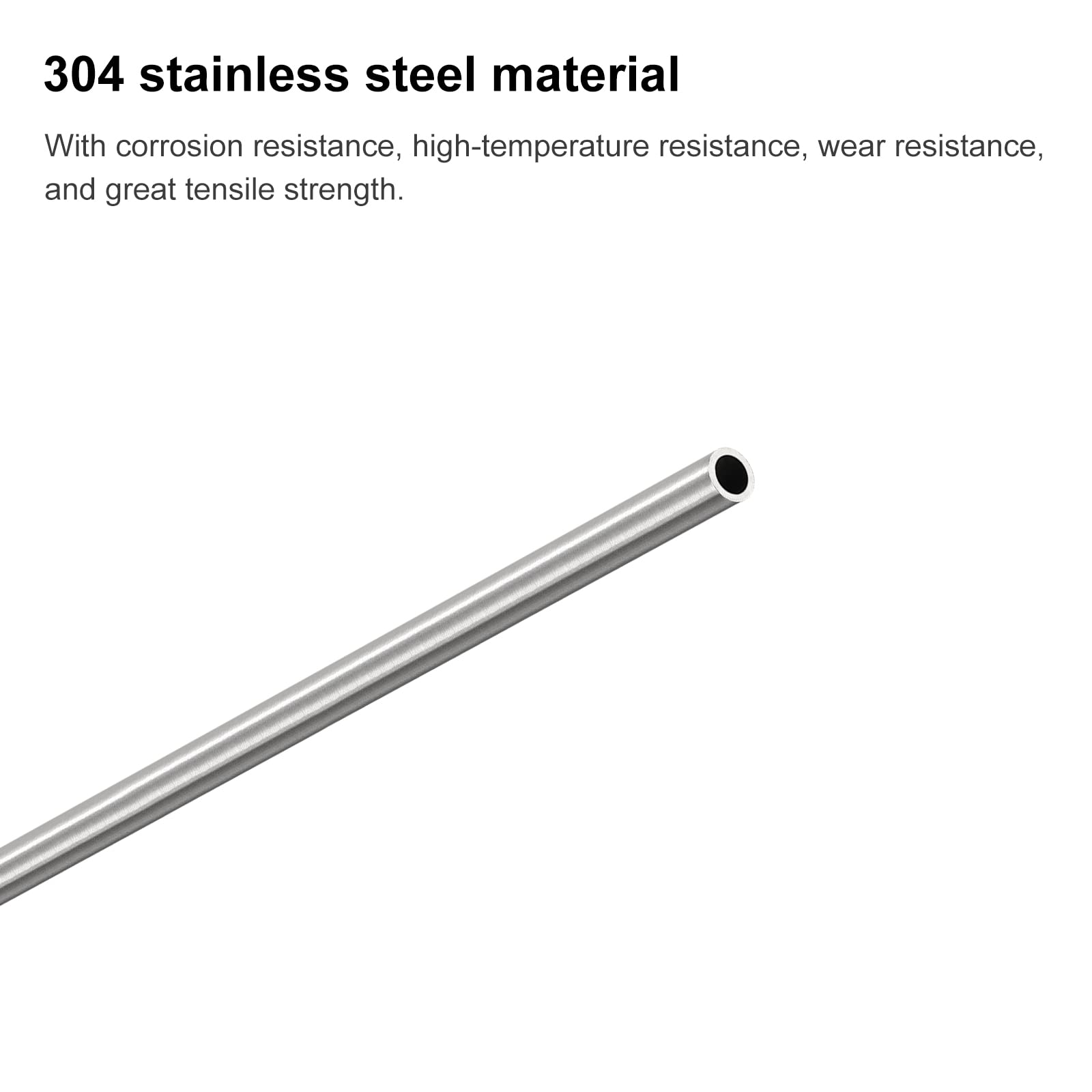 QUARKZMAN 3 szt. rura kapilarna ze stali nierdzewnej 304 OD 2,5 mm x 0,2 mm, 250 mm, rura metalowa, grubość ścianki