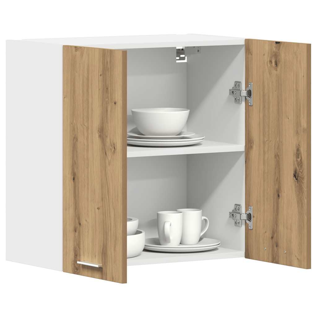 vidaXL Küchenwandschrank Lyon Artisan-Eiche 60x31x60 cm Holzwerkstoff, Wandschrank Küche, Küchenschrank, Wandschrank, Hängeschrank, Oberschrank