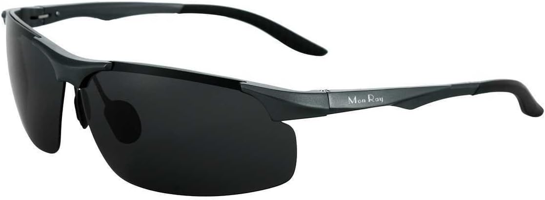 Men's Sports Style Polarized Sunglasses For Cycling Running Fishing Driving Golf Unbreakable Al-Mg Metal Frame Glasses