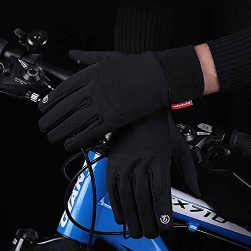 Rękawiczki rowerowe zimowe sporty outdoorowe rękawice do biegania ciepłe siłownia fitness rękawiczki z pełnymi palcami rękawiczki rowerowe