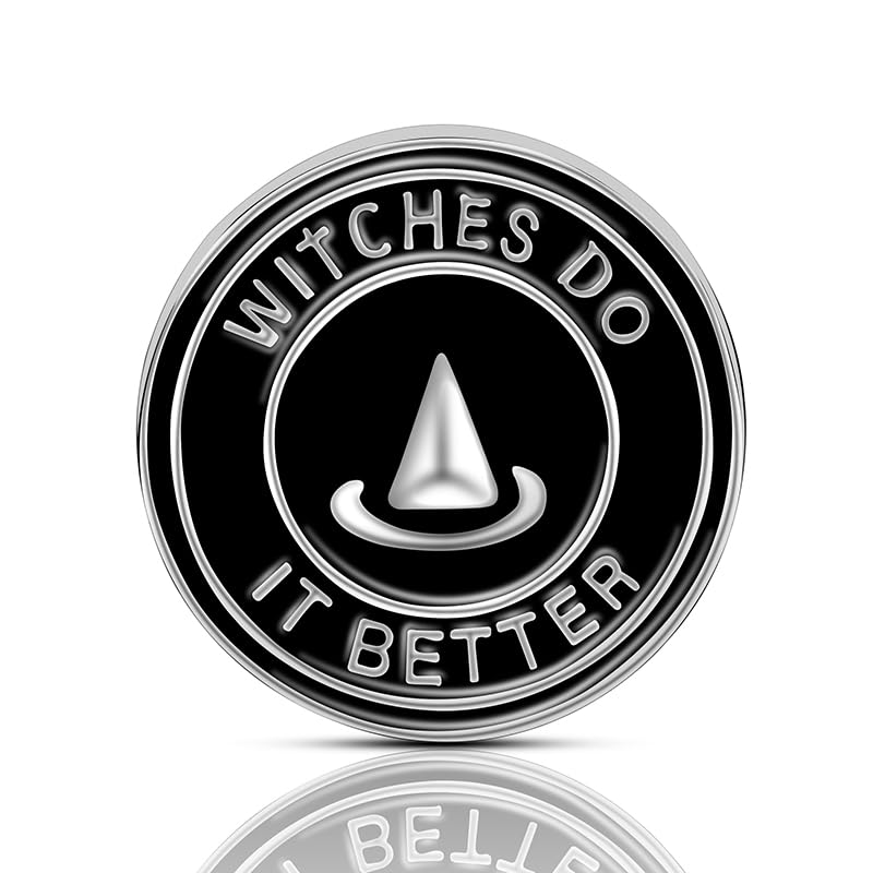 Witches Do It Better Brooch Artist Shiny Jewelry Art Student Graduation Souvenir Brooch Drip Oil Painted Enamel Pin Suitable for Hat Jacket Canvas Bag