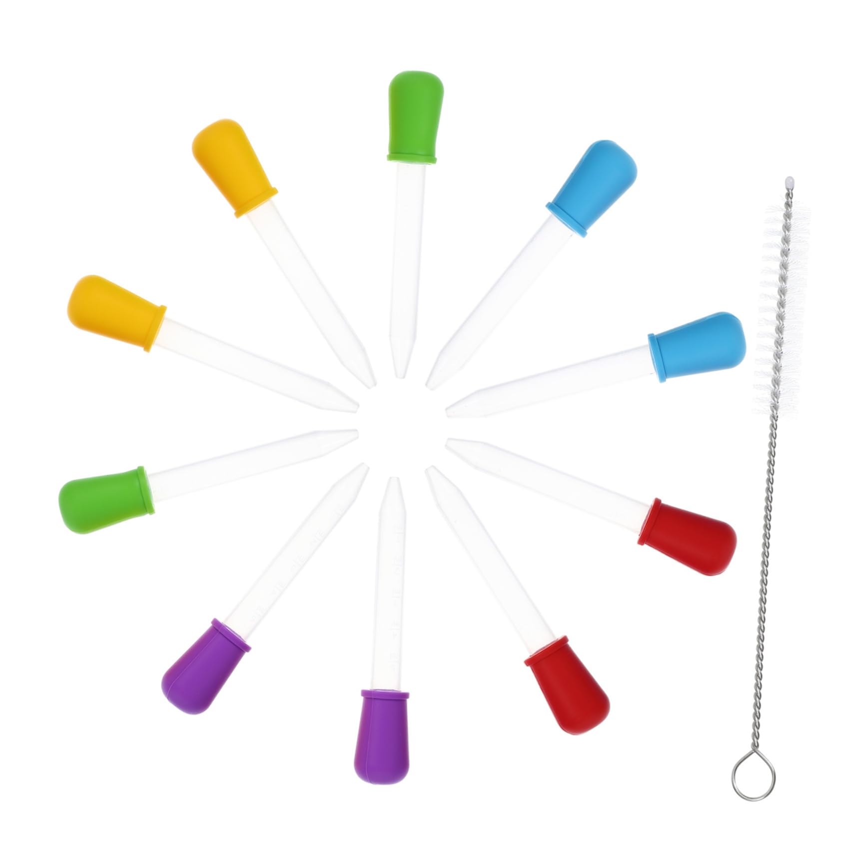 PRETYZOOM Silicone Liquid Medicine Dropper Graduation 10pk for Boys and Girls Infants Safety