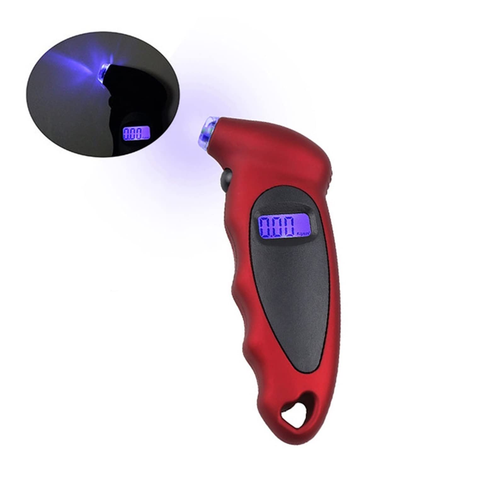 Manometro per Pneumatici da 0-150 PSI Misuratore di Pressione per Pneumatici per Pneumatici per Auto Digitale ad Alta precisione Manometro con Display LCD (Colore : Nero) (Nero)