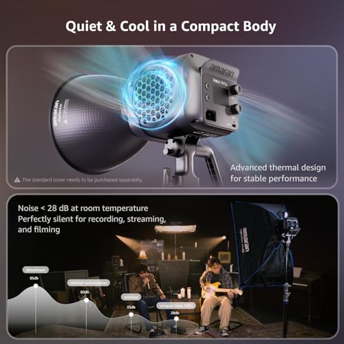 Image of amaran Halo 300x LED Studio Light Compact 305W Bi-Color COB Video Light