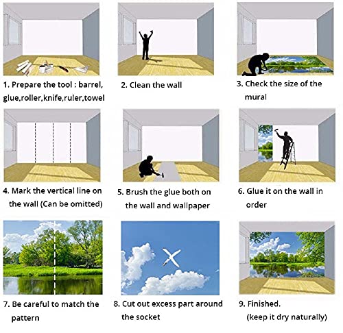 Aangepaste foto tropische planten kokosnoot boom olifant aquarel muurschildering 3D woonkamer eetkamer wandpaneel… - Afbeelding 8