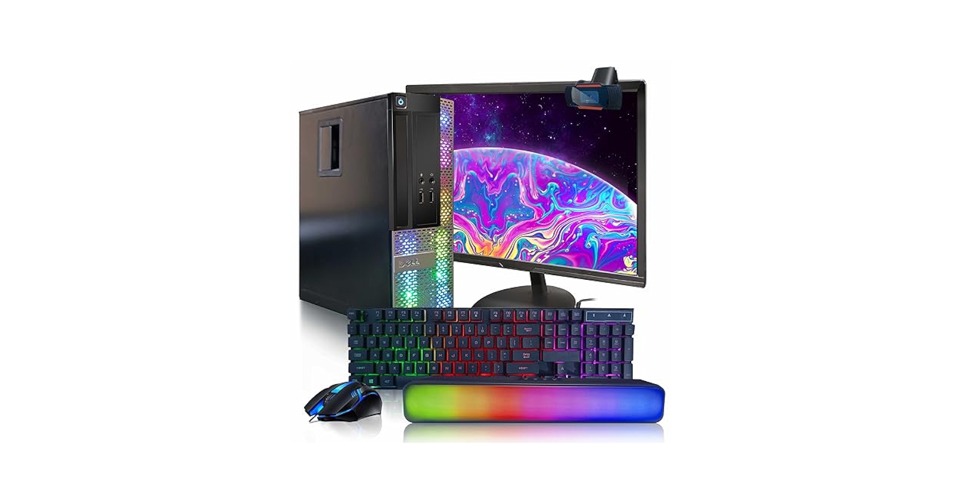 Dell OptiPlex デスクトップPC&LogicoolBTキーボード付き Amazon.com: Dell Gaming OptiPlex Desktop RGB Computer PC