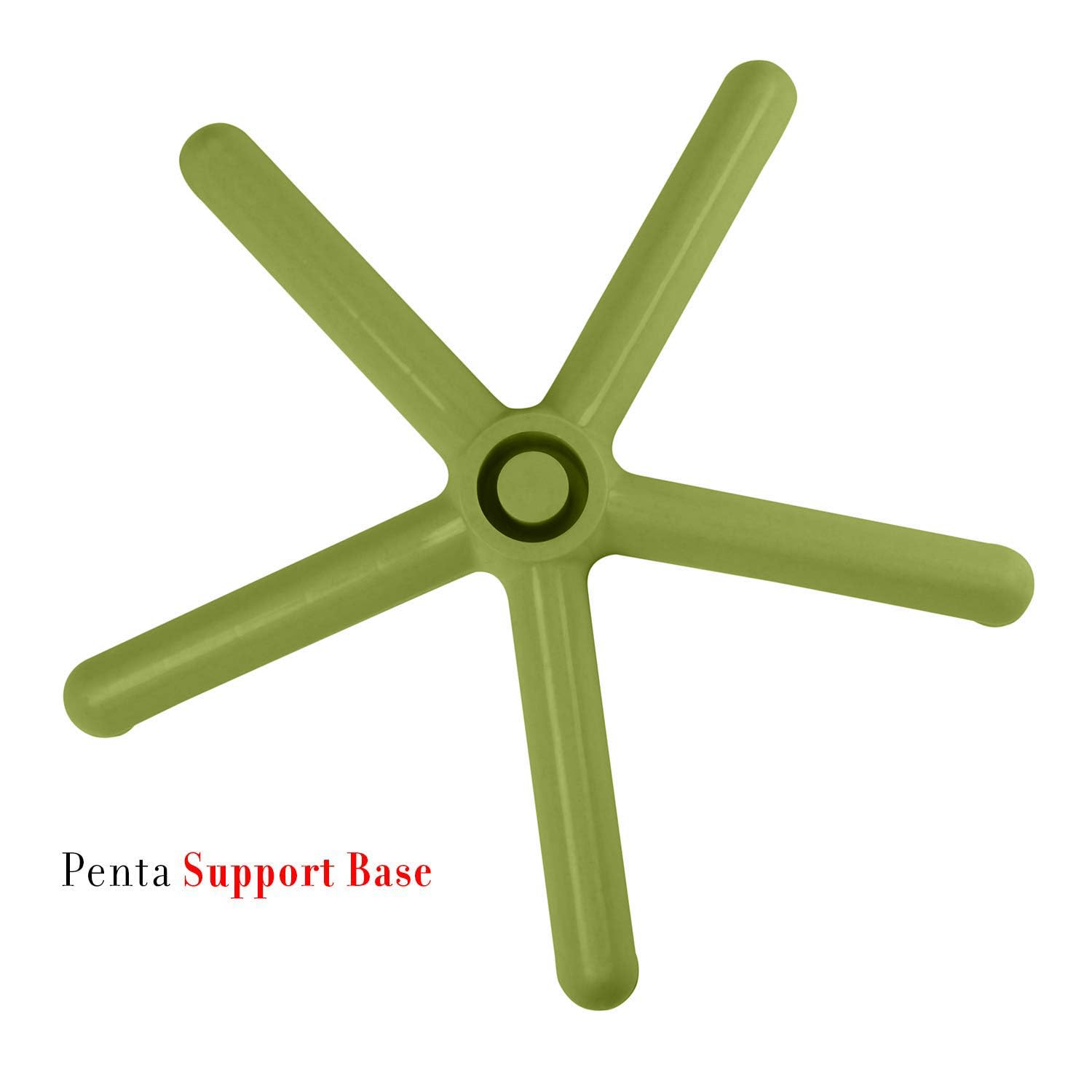HomiQ Supreme Penta Round Plastic Table for Home | Office | Indoor&Outdoor Use (Color: Mehndi Green; Qnt: 1 Pcs.) 4
