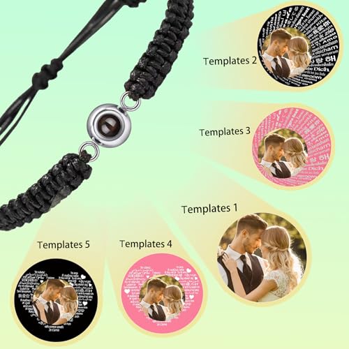 Custom Bracelets with Picture Inside, Personalized Photo Bracelets, Customized Gifts for Love One Women, Friends3