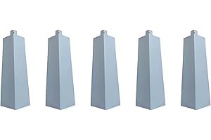 5 Exterior Aluminum 8-Inch Siding Corners with Nails