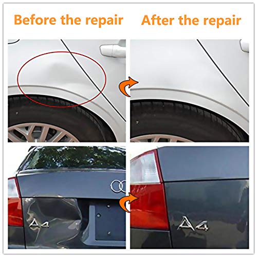 ARISD Auto Paintless Dent Repair Kits - Golden Car Dent Puller with Bridge Dent Puller Kit for Car Hail Damage and Door Dings Repair