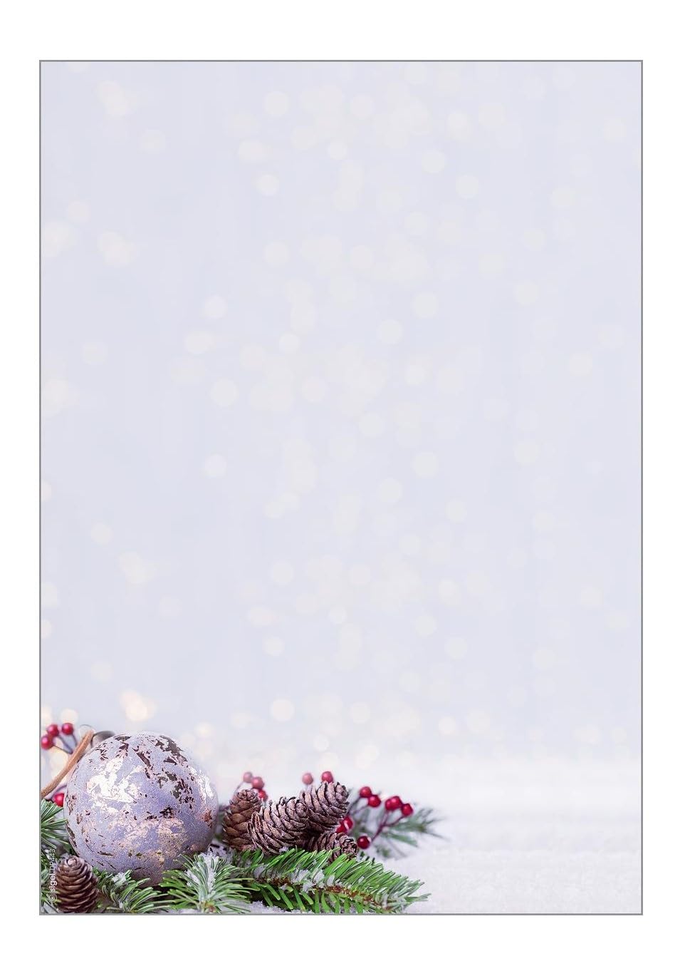 SIGEL DP443 Briefpapier Weihnachten "Charmful Christmas", A4, 25 Blatt, Weihnachtsbriefpapier aus nachhaltigem Papier für Weihnachtspost, Angebote, Einladung, Menükarte