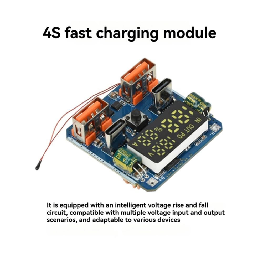 Modulo di Ricarica Rapida 4S PD 100W 20V 5A Alta Potenza Circuito Stampato Bidirezionale -Boost.