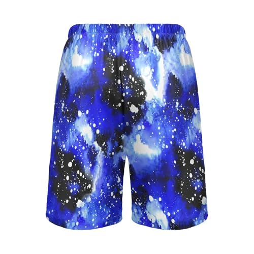 Blue Galaxy Starry Pajama Shorts for Men Lounge Pants Lounge Sleep Shorts Men'S Pajama Bottoms with Pockets, S-XXL-XXL2