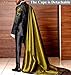 FIXRIMCH 4 Piece Prom Suit with Cape for Men Shiny Gold Blazer Jacket Pant Formal Tuxedo for Graduation Party,Homecoming