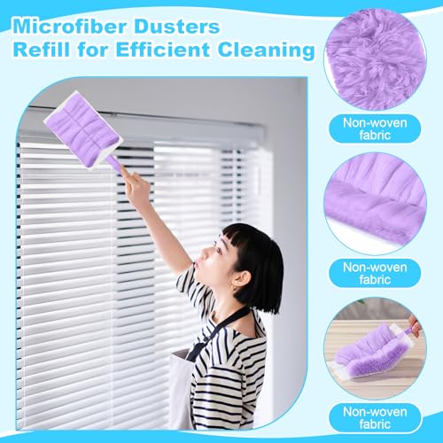 Image of Mimorou 300 Pcs Disposable Dusters Refills Bulk Heavy Duty 180 Multi Surface Replacement Dusters for Cleaning Ceiling Fan with Microfibers Unscented (Pastel Colors)