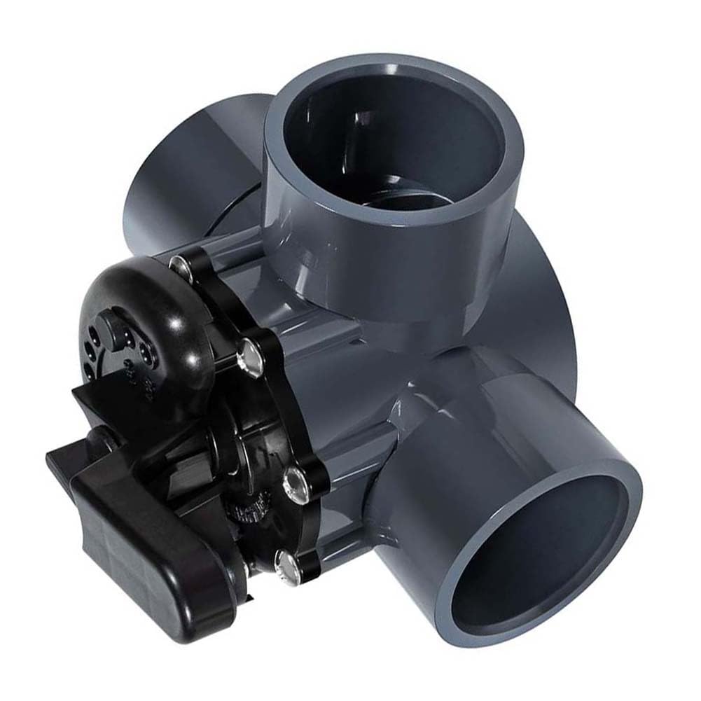 Vanne d'inversion 3 voies 2" pour Pentair 263028 - Valve de piscine en PVC haut débit pour remplacement des systèmes Jandy