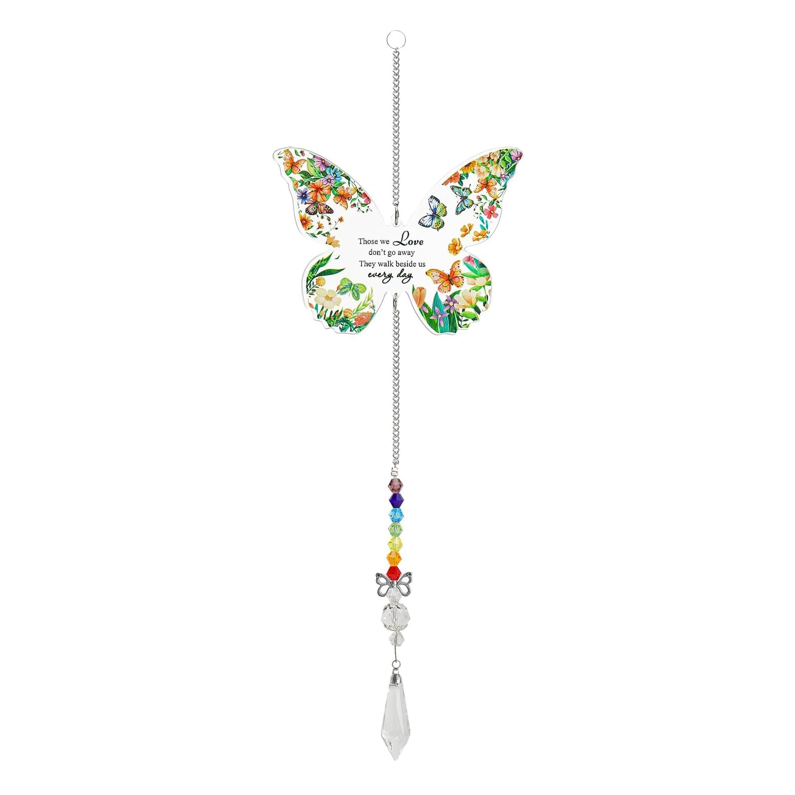 Acchiappasole cristallo, Decorazione finestra farfalla con prisma di cristallo, Regalo compleanno nonna, Regalo per lei, Festa della Mamma & San Valentino