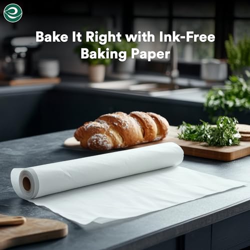 Image of ECO SOUL Baking Paper Roll[11 inchx 20m], Non-Stick Parchment Paper Roll | baking paper roll,food wrapping roll,butter paper,parchment paper