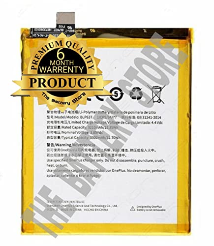 Image of THE BATTERY STORE Original BLP637 Battery Compatible for OnePlus 5 / OnePlus 5T Battery with 6 Months warrenty and high capcity Battery Backup Carefully Check Your Phone Model and Purchase(for 1+5T)