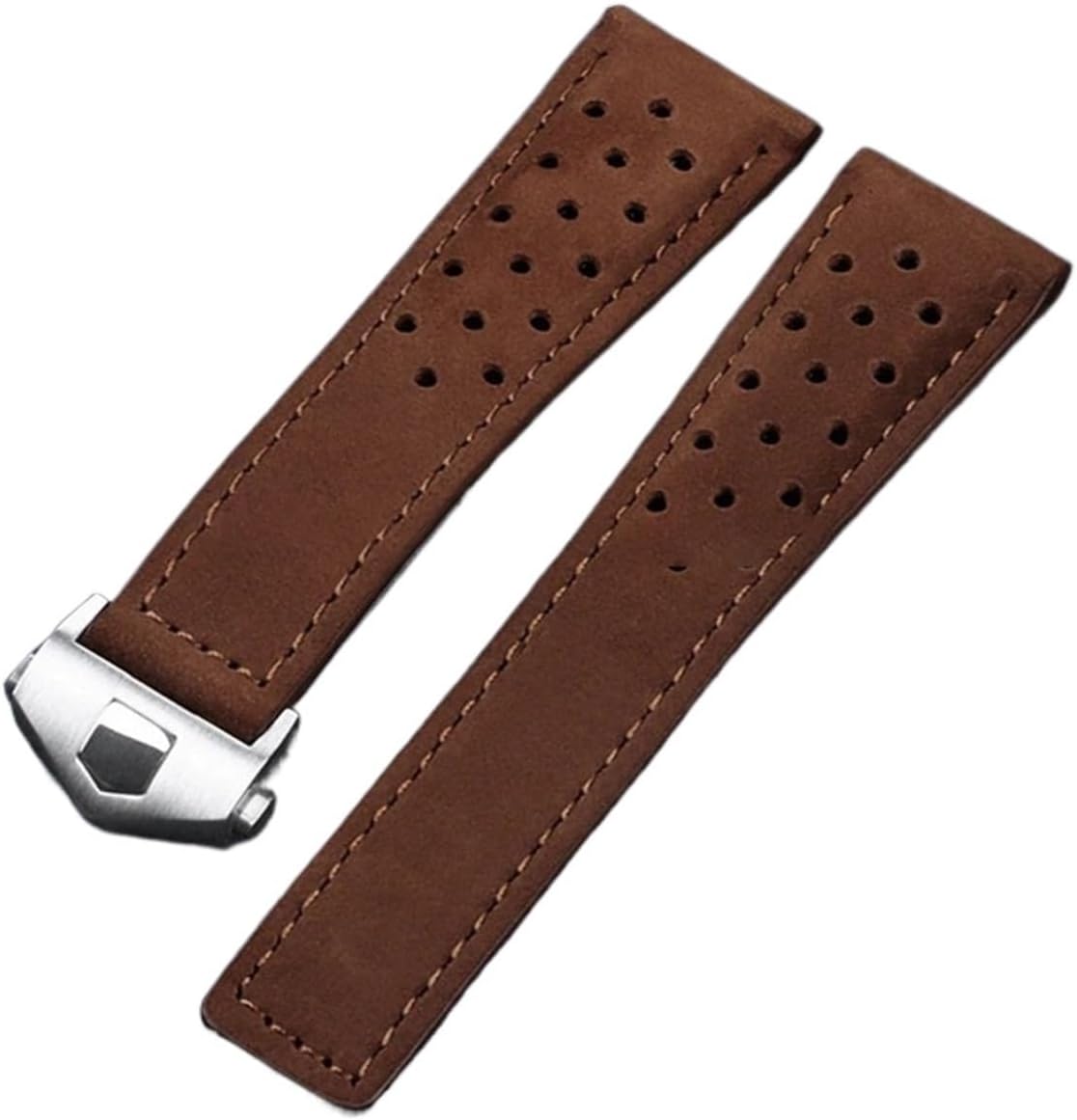 訳アリ　タグ・ホイヤー カレラ 20mm ブラウンレザー パンチング　ストラップ 訳アリタグ・ホイヤー カレラ 20mm ブラウンレザー パンチングストラップ