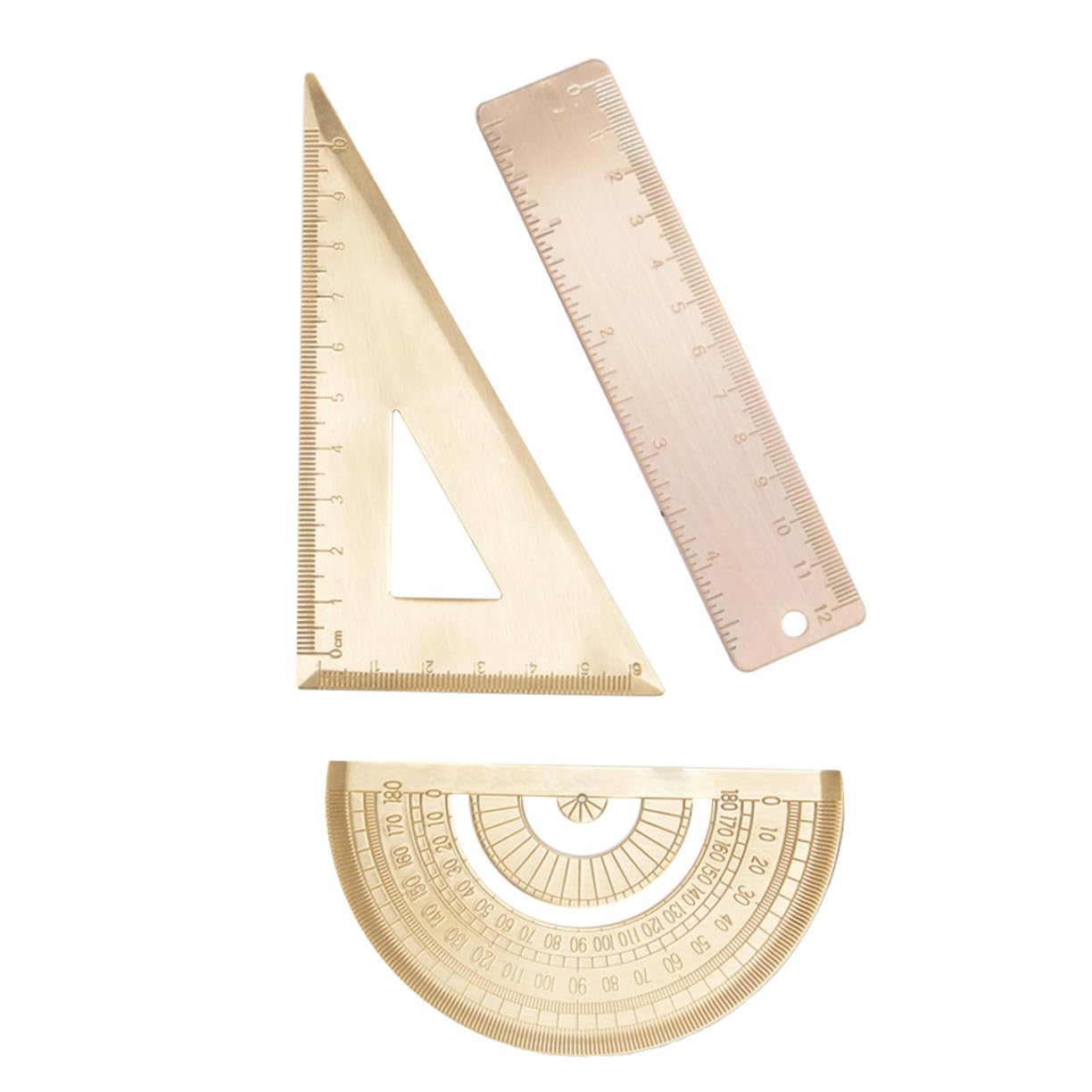3sätze Geometrie Zeichnungswerkzeug Aus Präziser Winkelmesser Dreieckslineal Und Gerades Lineal Für Architektur Zeichnen Und Technische Illustrationen