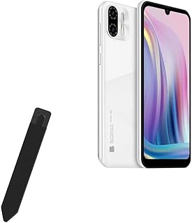 BoxWave Stylus Pouch Compatible with BLU J6S - Stylus PortaPouch, Stylus Holder Carrier Portable Self-Adhesive for BLU J6S - Jet Black