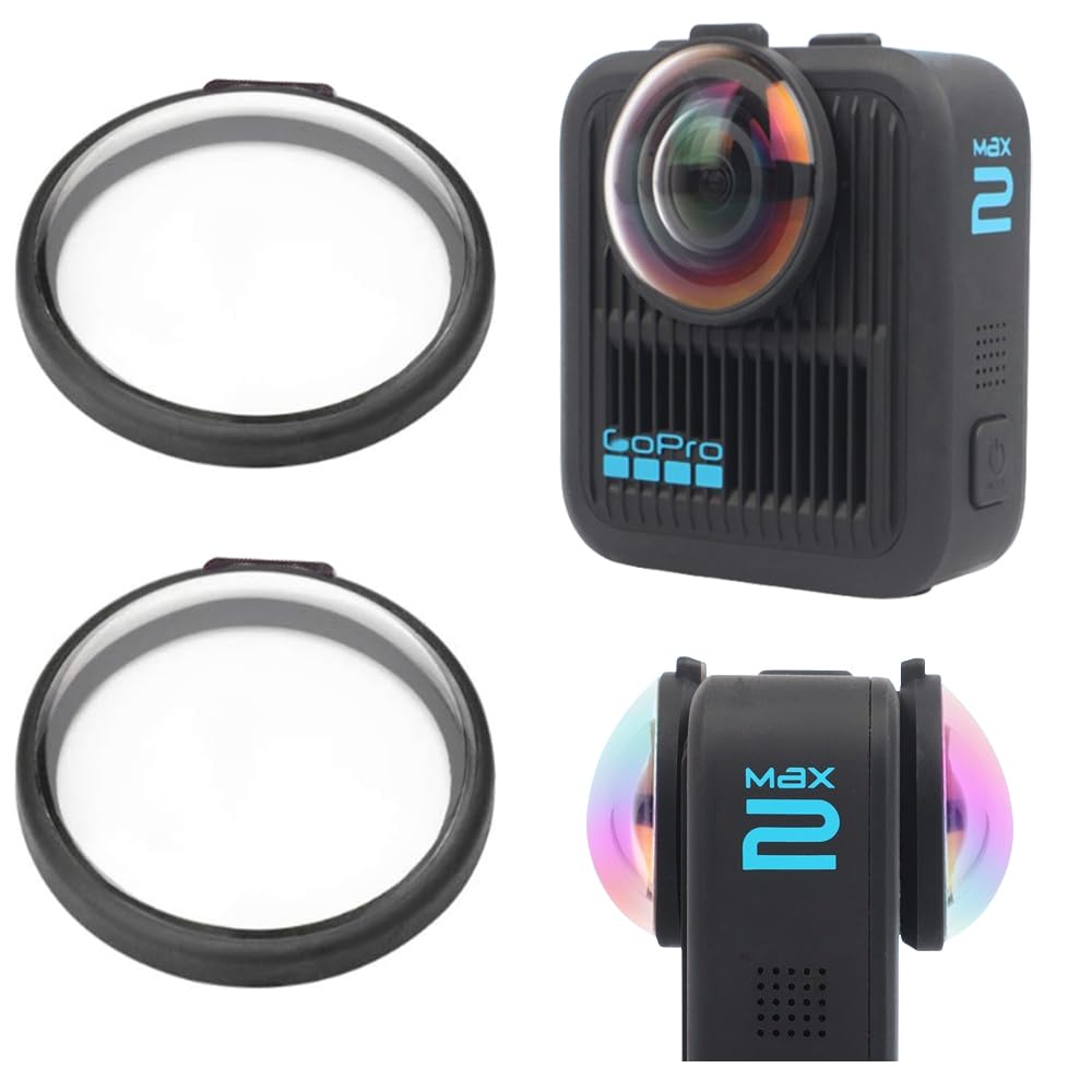 Coyktonty Lens Guard/Lens Protective Cover for GoPro MAX2, 9H Hardness High Transmittance,Waterproof Dustproof (Optical Glass)