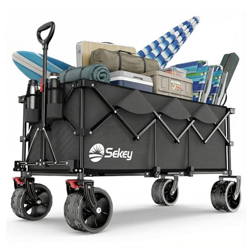 Sekey XXXL Bollerwagen Faltbar 300L 200KG Belastbar...