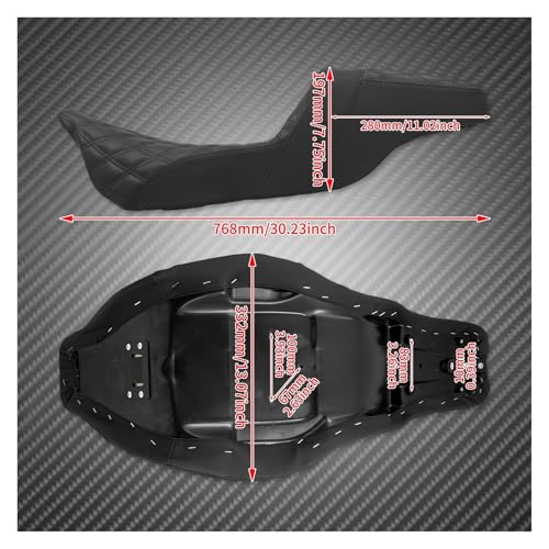 Asiento pasajero trasero con cojines ergonómicos para Electra Street Glide 7