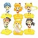Mini Figura di Sailor Moon 6 pcs, Sailor Moon Mini Statue, Sailor Moon Action Figurine Set, Sailor Moon Torta Topper Figurine, Cake Toppers, per la Decorazione Della Torta Della Festa di Compleanno