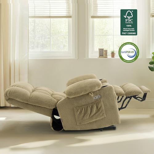 Image of MCombo Large Dual Motor Power Lift Recliner Chair for Elderly 7896