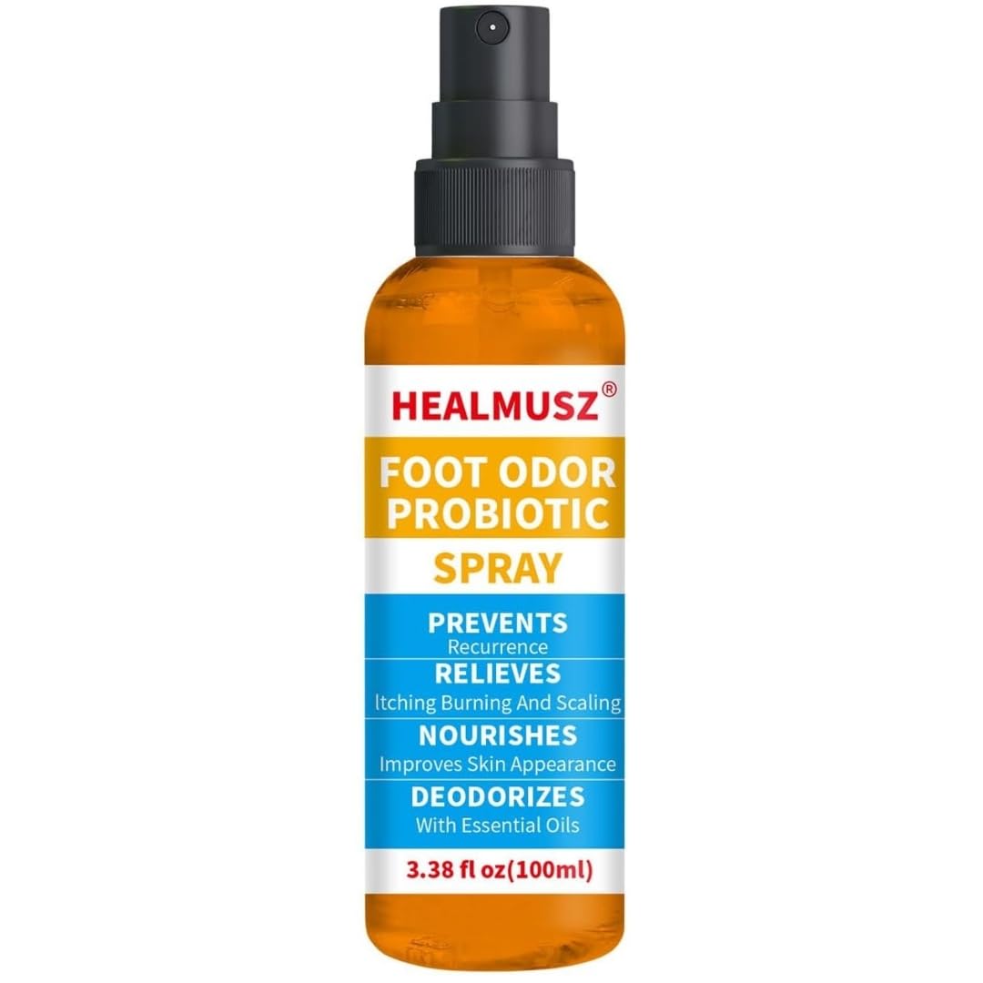 NIKITA.VIVIFoot Odor Probiotic Spray 100ML | Prevents Odour Recurrence, Relieves Itching Burning, Nourish Skin & Cool Refresh Foot & Shoe Deodorant Spray with Castor Seed Oil & Mint