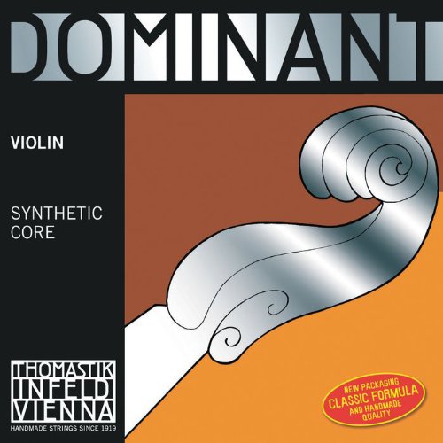Thomastik-Infeld 135A Dominant - Juego de violín con bola plateada D, Wound E