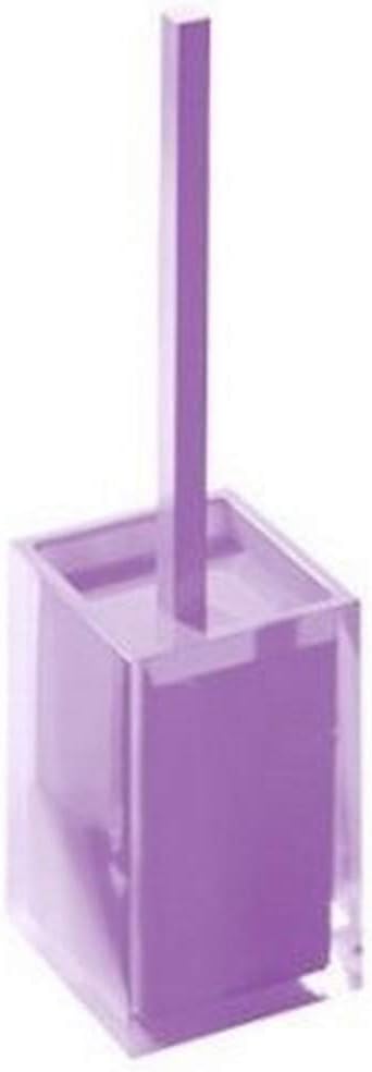 Gedy Rainbow Thermoplastic Resins Square Toilet Brush Holder, Red