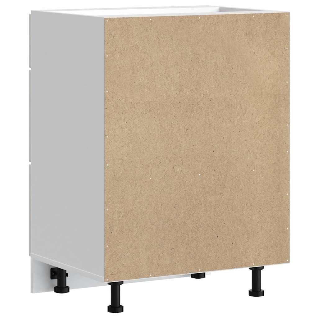 Refined Mueble bajo de Cocina Lucca Blanca de Alto Brillo 60x46x81.5cm